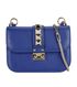 Small Rockstud Glam Lock Flap Bag, front view